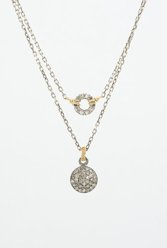 Dana Kellin Fine Diamond Round Pendants Necklace