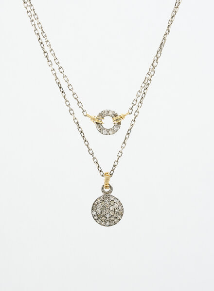 Dana Kellin Fine Diamond Round Pendants Necklace