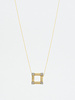 Dana Kellin Fine Diamond Gold Square Pendant Necklace