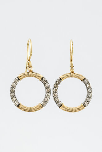 Dana Kellin Fine Pave Diamond Hoops