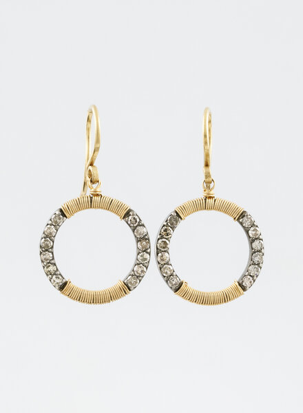 Dana Kellin Fine Pave Diamond Hoops