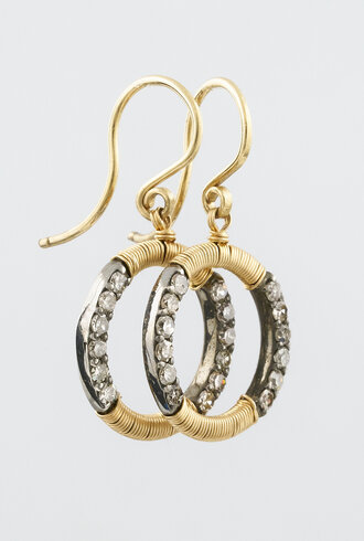 Dana Kellin Fine Pave Diamond Hoops
