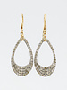 Dana Kellin Fine Pave  Diamond Gold Hoops