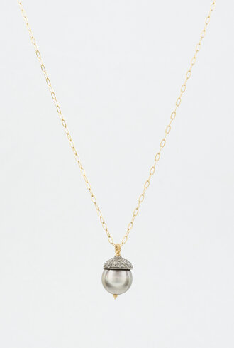 Dana Kellin Fine Pearl  Pendant Gold Necklace