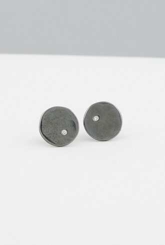 Sarah McGuire Giant Diamond Button Studs