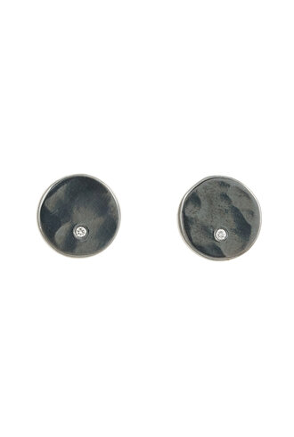 Sarah McGuire Giant Diamond Button Studs
