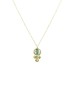 Dana Kellin Fashion Teal and Green Quartz Necklace