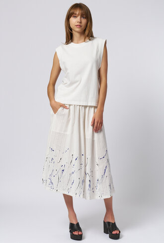 Raquel Allegra Houser Muscle Tee Ivory