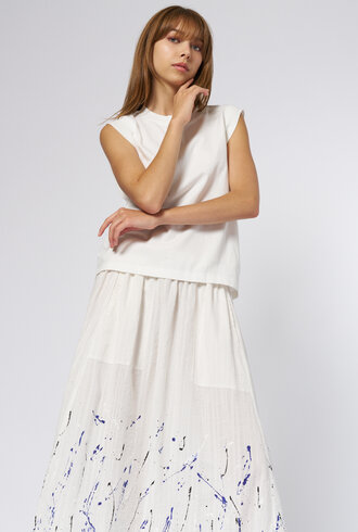 Raquel Allegra Houser Muscle Tee Ivory