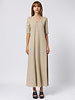 Raquel Allegra Bianca Drama Maxi Dress Clay