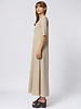 Raquel Allegra Bianca Drama Maxi Dress Clay