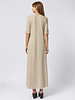 Raquel Allegra Bianca Drama Maxi Dress Clay