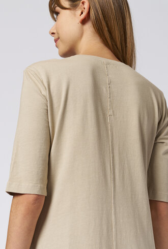 Raquel Allegra Bianca Drama Maxi Dress Clay