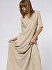 Raquel Allegra Bianca Drama Maxi Dress Clay