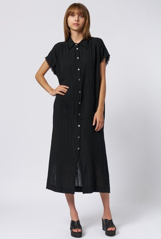 Raquel Allegra SKU:RDRC929, SS Caftan, Black