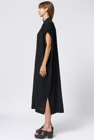 Raquel Allegra SKU:RDRC929, SS Caftan, Black