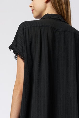Raquel Allegra SKU:RDRC929, SS Caftan, Black