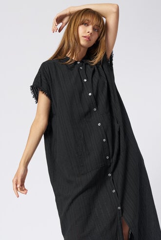 Raquel Allegra SKU:RDRC929, SS Caftan, Black