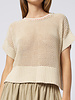 Raquel Allegra Micro Pullover White Marled