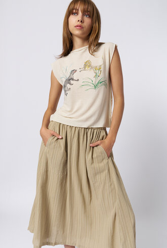 Raquel Allegra Billboard Tee Ivory