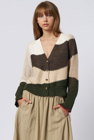 Raquel Allegra SKU:RSWB941, Matisse Cardigan, Neutral