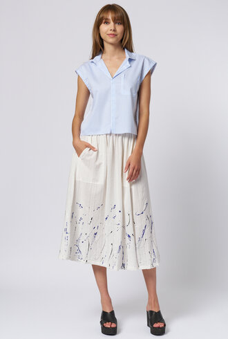 Raquel Allegra Nikki Shirt Blue Stripe