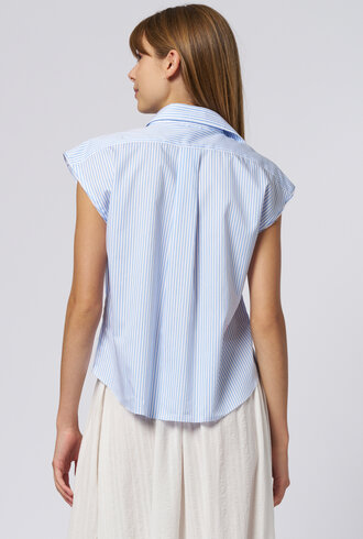 Raquel Allegra Nikki Shirt Blue Stripe
