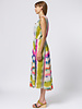 Raquel Allegra Day Dress Ikat Stripe