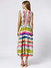 Raquel Allegra Day Dress Ikat Stripe