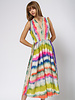 Raquel Allegra Day Dress Ikat Stripe
