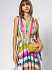 Raquel Allegra Day Dress Ikat Stripe