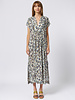 Raquel Allegra Talitha Caftan Blue Leopard
