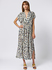Raquel Allegra Talitha Caftan Blue Leopard