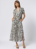 Raquel Allegra Talitha Caftan Blue Leopard
