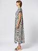 Raquel Allegra Talitha Caftan Blue Leopard
