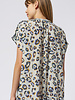 Raquel Allegra Talitha Caftan Blue Leopard