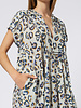Raquel Allegra Talitha Caftan Blue Leopard
