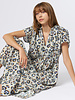 Raquel Allegra Talitha Caftan Blue Leopard