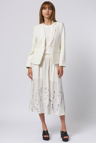 Raquel Allegra Pico Blazer Ivory