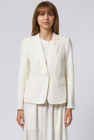 Raquel Allegra Pico Blazer Ivory