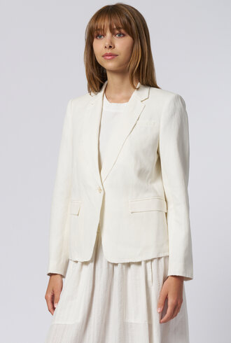 Raquel Allegra Pico Blazer Ivory