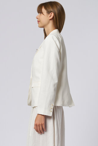 Raquel Allegra Pico Blazer Ivory