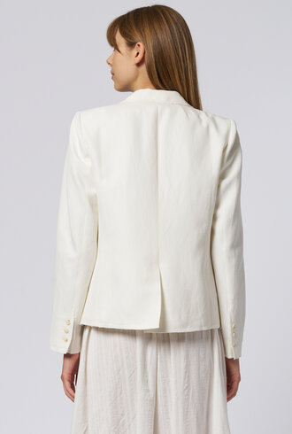 Raquel Allegra Pico Blazer Ivory