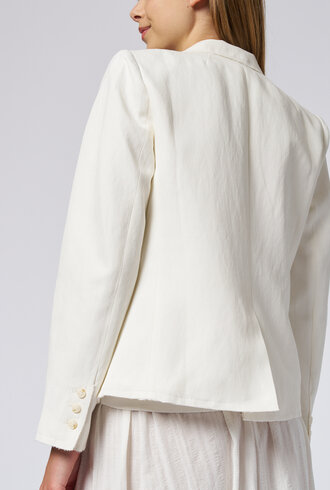 Raquel Allegra Pico Blazer Ivory