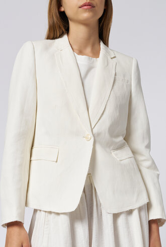 Raquel Allegra Pico Blazer Ivory