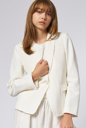 Raquel Allegra Pico Blazer Ivory