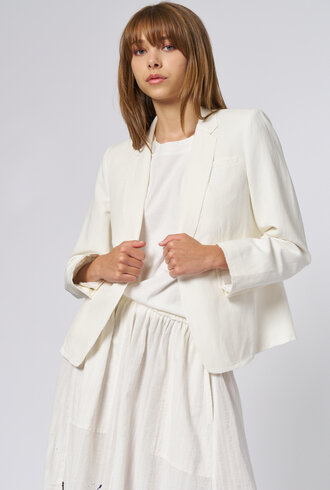 Raquel Allegra Pico Blazer Ivory