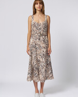 Raquel Allegra Flo Dress Brown Zebra