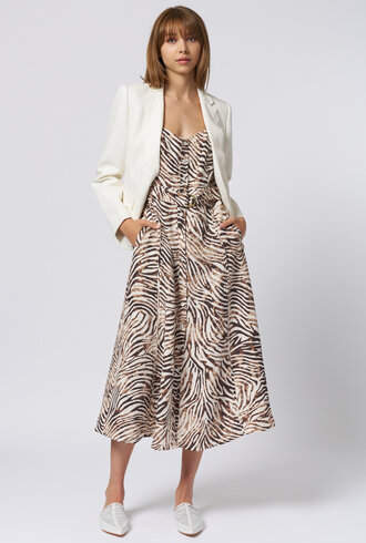 Raquel Allegra Pico Blazer Ivory