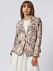 Raquel Allegra Pico Blazer Brown Zebra